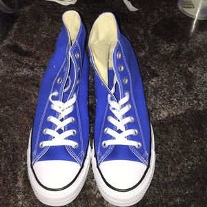 NEW Blue High Top converse
